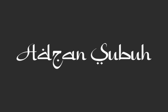 Adzan Subuh: A Premium Display Typeface for Editorial Design