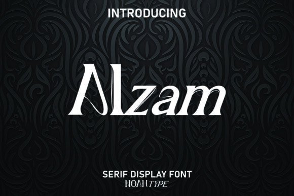 Alzam: A Classic Serif Display Font for Modern Branding