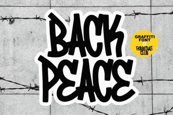 Back Peace: A Fierce Display Font for Bold Projects