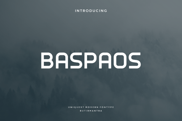 Baspaos: The Modern Display Font for Handmade Branding