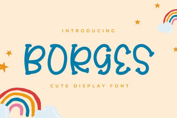 Borges Display Font for Playful Brand Identity