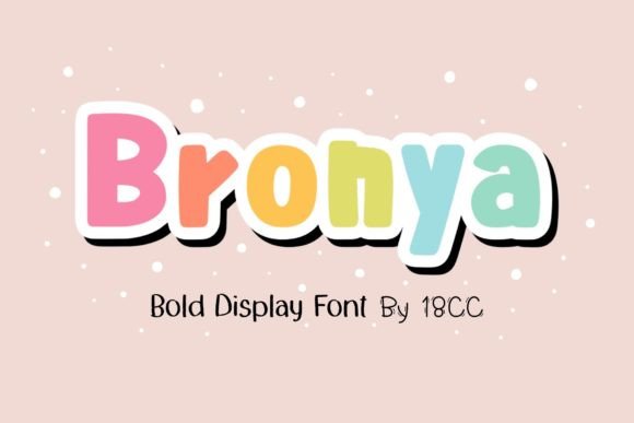 Bronya: The Bold Display Font for Creative Product Design