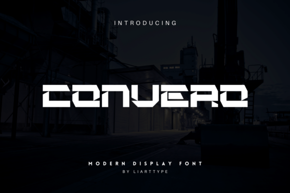 Convero: A Futuristic Display Font for Modern Editorial Design