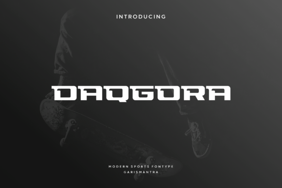 Daqgora: The Modern Sports-Themed Display Font for Editorial Design