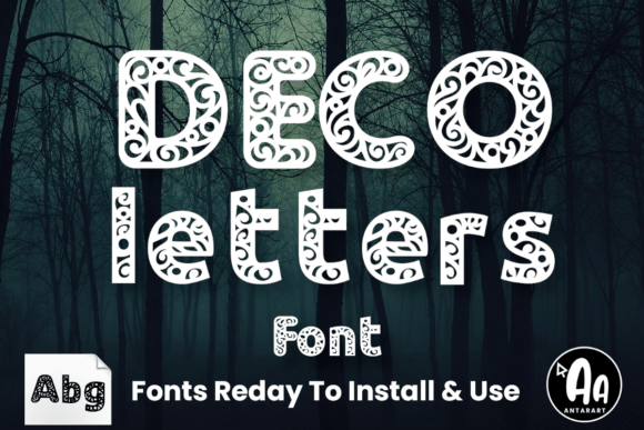 Deco Letters: The Premium Display Font for Scroll-Stopping Visuals