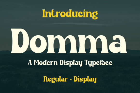 Domma: The Bold Display Font for Handmade Brands