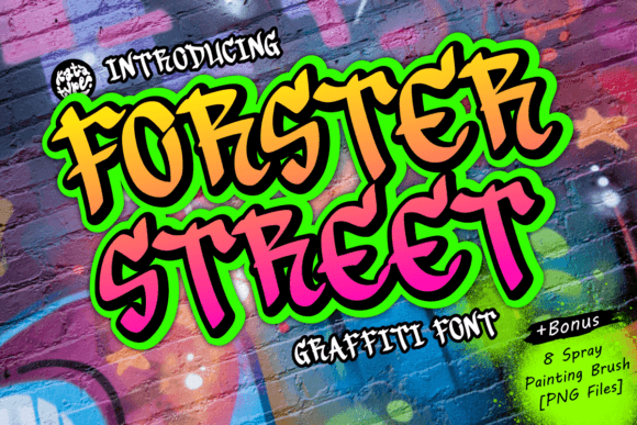 Forster Street: The Edgy Graffiti Font for Handmade Brands