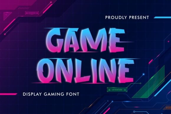 Game Online Font for Bold Branding and Gaming Styles