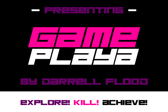 Game Playa: The Futuristic Typeface for Sci-Fi Branding