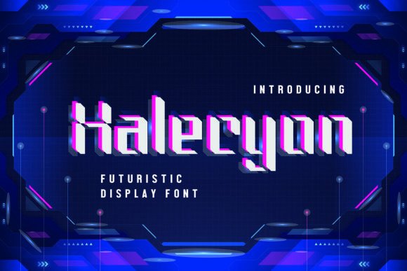 Halecyon: The Futuristic Display Font for Modern Brand Identity
