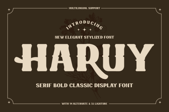 Haruy: The Modern Typeface for Creative Branding Projects