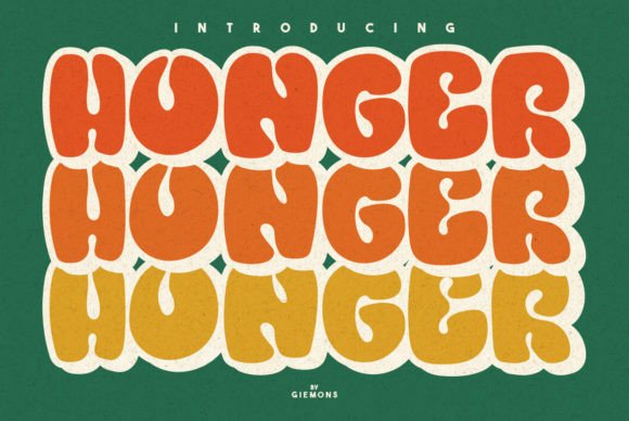 Honger: The Bold Retro Display Font for High-Impact Web Design
