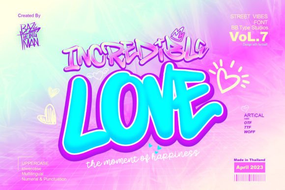 Incredible Love: The Street Art Typeface for Bold Campaigns
