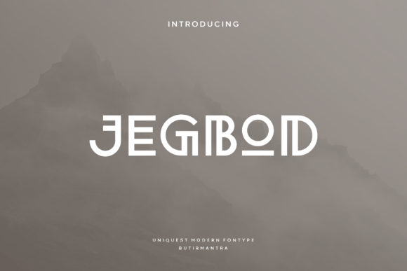 Jegbod: A Tribal Display Font for Bold Designs