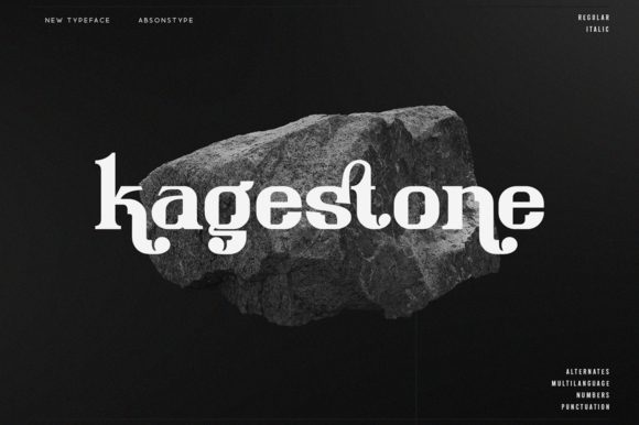 Kagestone: The Premium Display Font for Luxury Campaigns