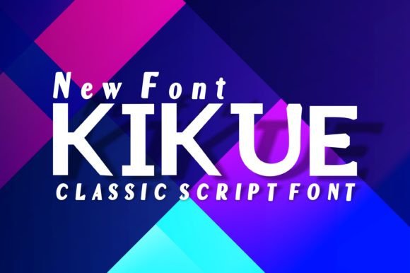 Kikue: A Stunning Display Typeface for Creative Makers