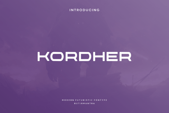 Kordher: A Modern Display Font for Futuristic Branding