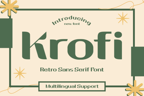 Krofi: The Bold Retro Display Font for Modern Business Branding