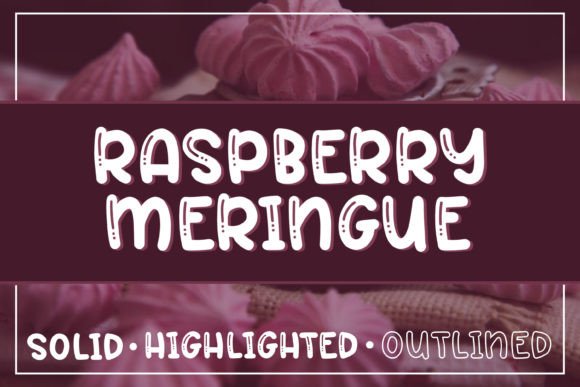 Raspberry Meringue: A Premium Display Font for Editorial Design
