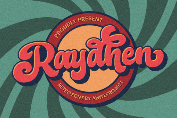 Raydhen: A Retro Script Display Font for Bold Branding
