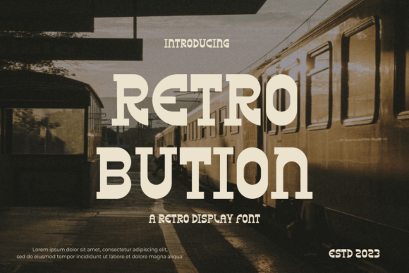 Retrobution: The Vintage Display Font for Bold Branding