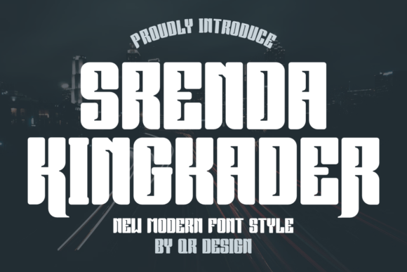 Srenda Kingkader: A Bold Typeface for Editorial Branding