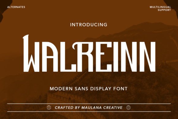 Walreinn: The Bold Typeface That Elevates Small Business Branding