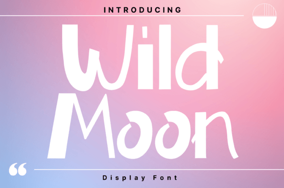 Wild Moon: The Whimsical Display Font for Creative Makers